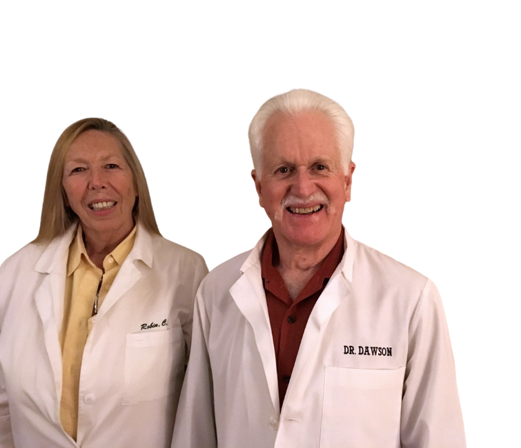 Dr. Dawson and Robin standing together at Dawson Chiropractic
